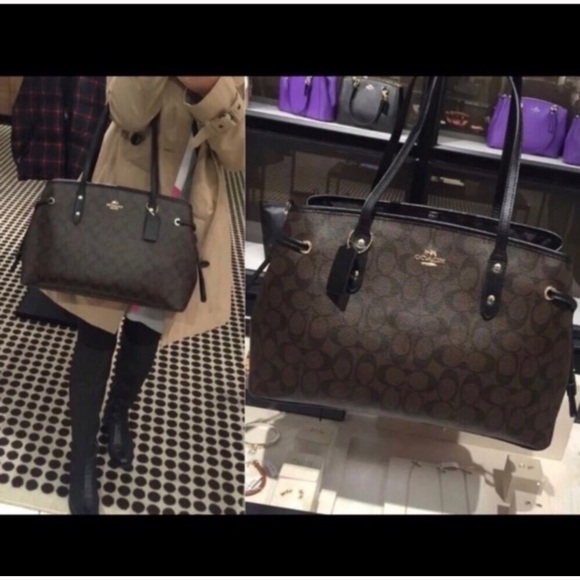 💦🌸coach carryall drawstring tote🌸shoulder bag - Picture 8 of 8